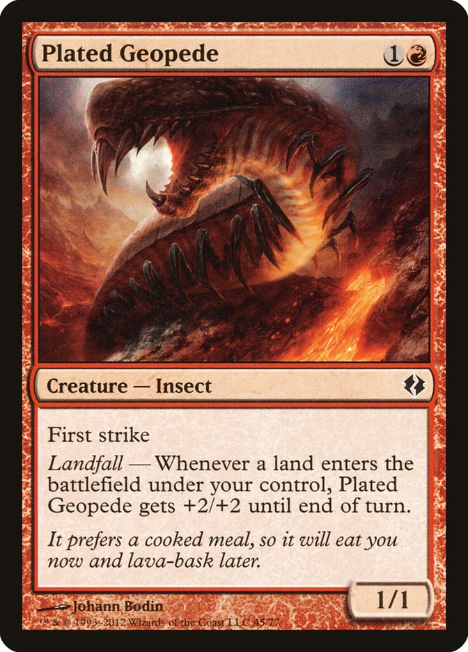 Plated Geopede [Duel Decks: Venser vs. Koth] | Shuffle n Cut Hobbies & Games