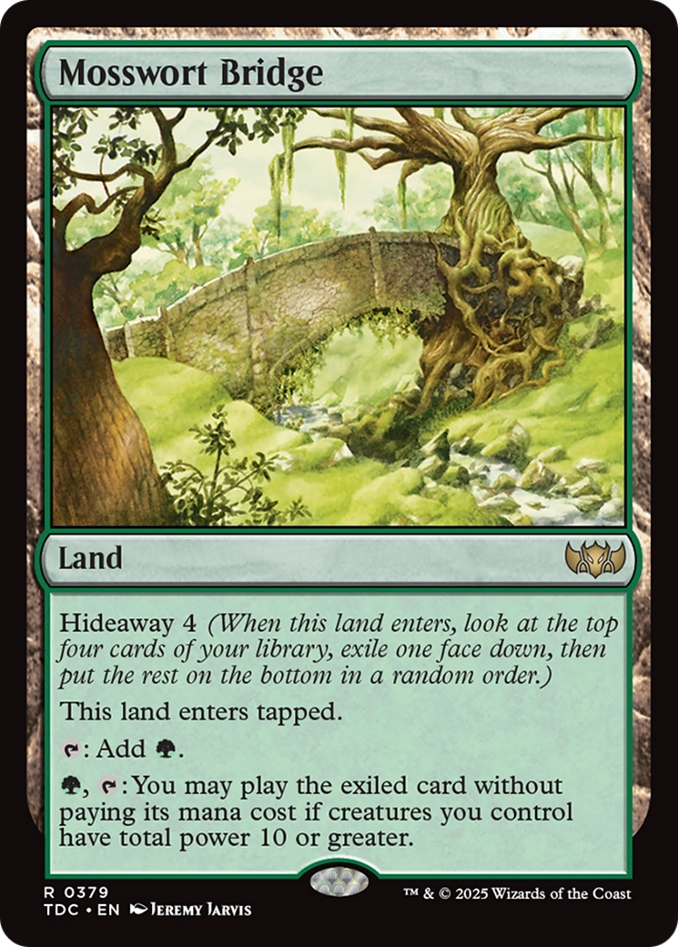 Mosswort Bridge [Tarkir: Dragonstorm Commander] | Shuffle n Cut Hobbies & Games
