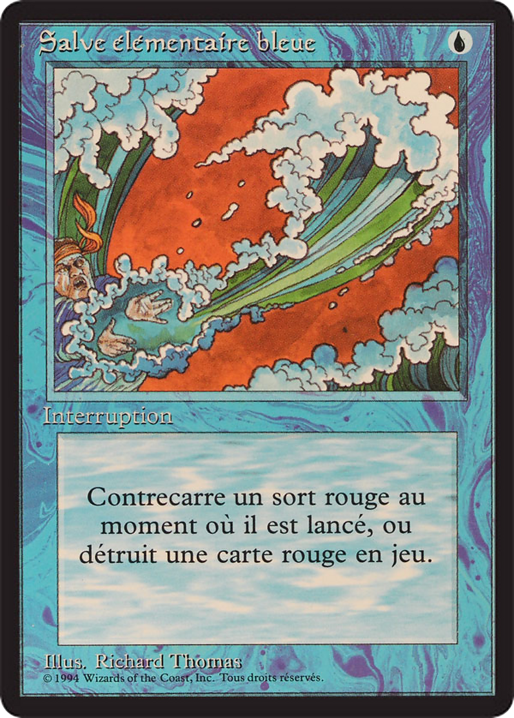 Blue Elemental Blast [Foreign Black Border] | Shuffle n Cut Hobbies & Games