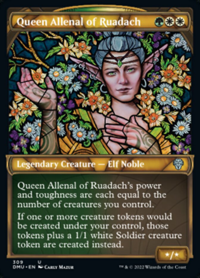 Queen Allenal of Ruadach (Showcase) [Dominaria United] | Shuffle n Cut Hobbies & Games