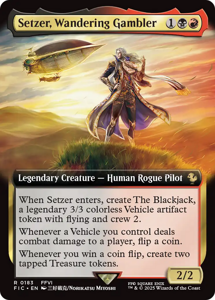 Setzer, Wandering Gambler (Extended Art) [FINAL FANTASY Commander] | Shuffle n Cut Hobbies & Games