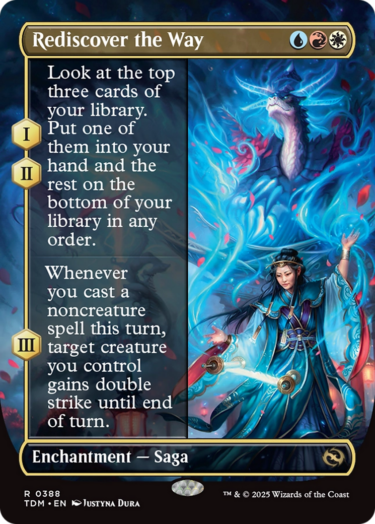 Rediscover the Way (Borderless) [Tarkir: Dragonstorm] | Shuffle n Cut Hobbies & Games