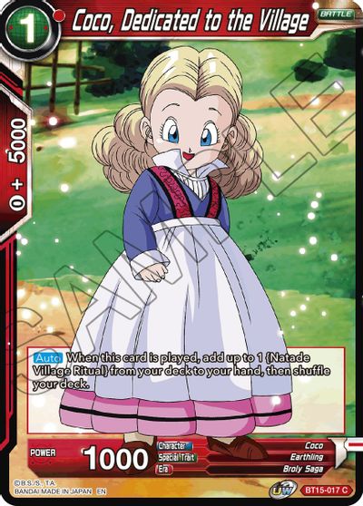 Coco, Dedicated to the Village (BT15-017) [Saiyan Showdown] | Shuffle n Cut Hobbies & Games