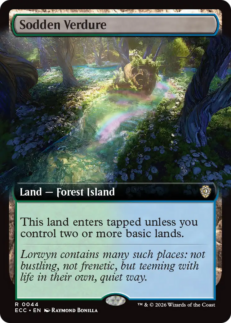 Sodden Verdure (Extended Art) [Lorwyn Eclipsed Commander] | Shuffle n Cut Hobbies & Games