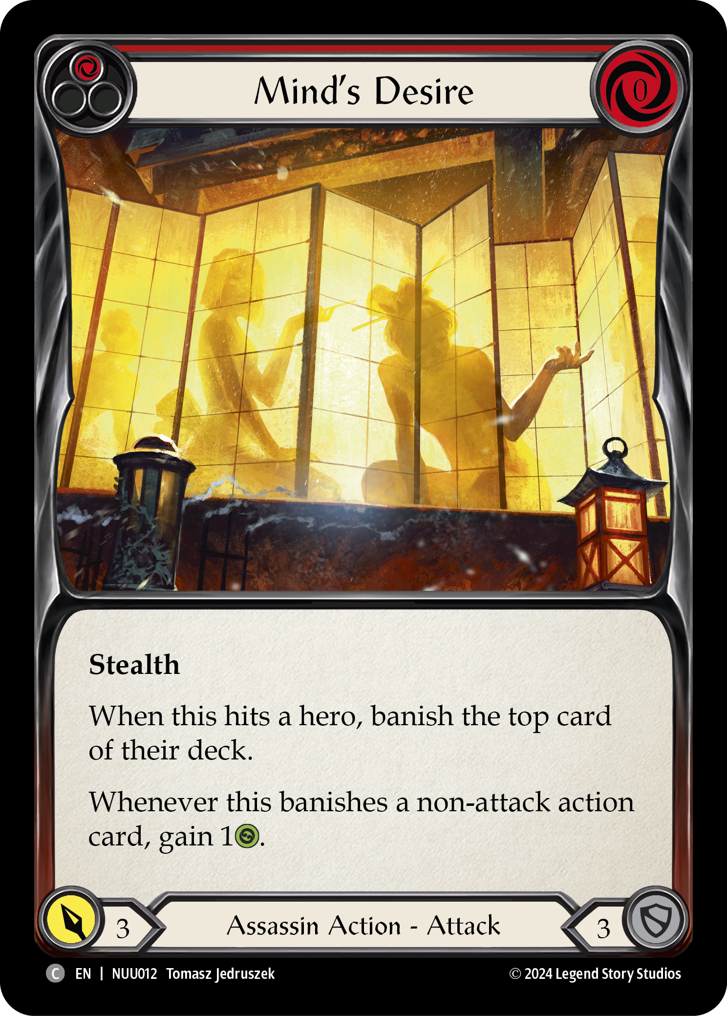 Mind's Desire (Red) [NUU012] (Part the Mistveil Nuu Blitz Deck) | Shuffle n Cut Hobbies & Games