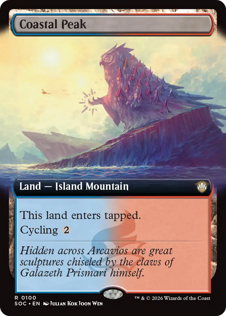 Coastal Peak (Extended Art) [Secrets of Strixhaven Commander] | Shuffle n Cut Hobbies & Games