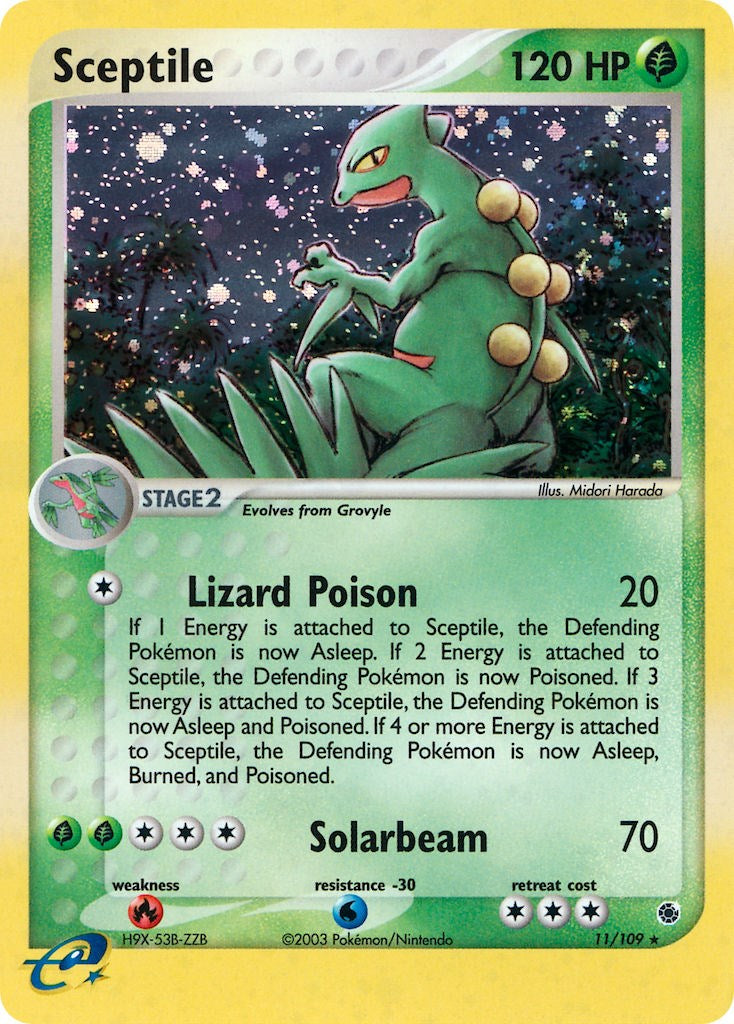 Sceptile (11/109) [EX: Ruby & Sapphire] | Shuffle n Cut Hobbies & Games