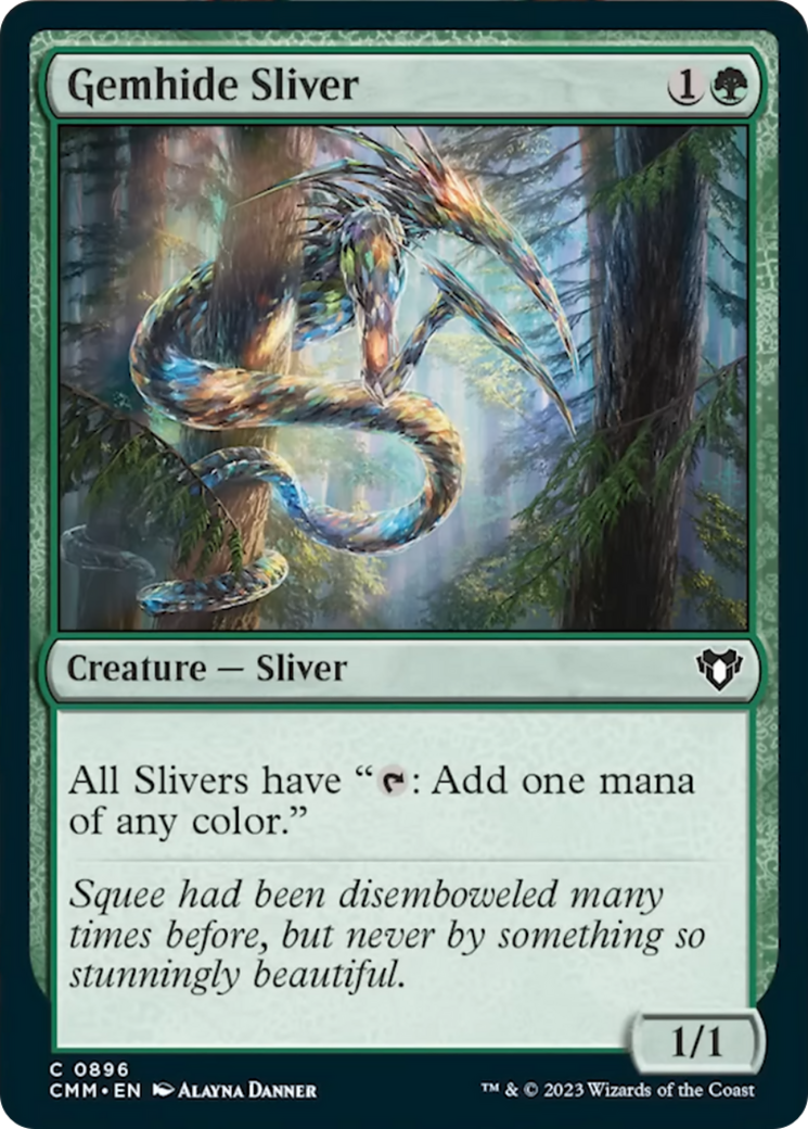 Gemhide Sliver [Commander Masters] | Shuffle n Cut Hobbies & Games