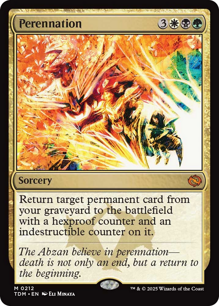 Perennation [Tarkir: Dragonstorm] | Shuffle n Cut Hobbies & Games