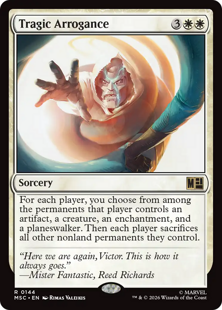 Tragic Arrogance (Surge Foil) [Marvel Super Heroes Commander] | Shuffle n Cut Hobbies & Games
