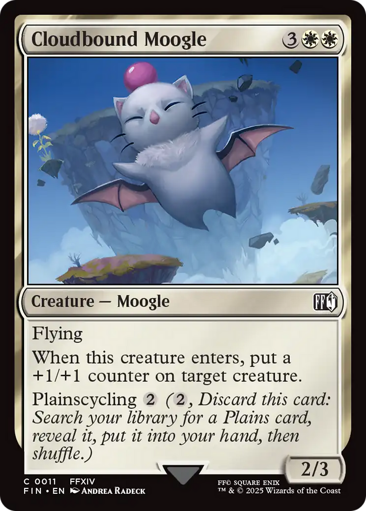 Cloudbound Moogle [FINAL FANTASY] | Shuffle n Cut Hobbies & Games