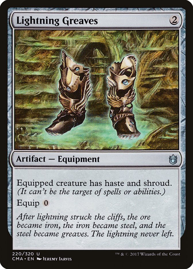 Lightning Greaves [Commander Anthology] | Shuffle n Cut Hobbies & Games