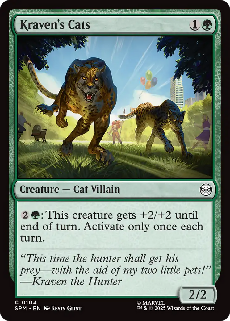 Kraven's Cats [Marvel's Spider-Man] | Shuffle n Cut Hobbies & Games