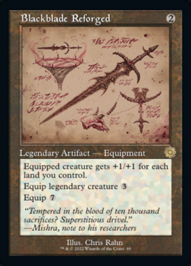 Blackblade Reforged (Retro Schematic) [The Brothers' War Retro Artifacts] | Shuffle n Cut Hobbies & Games