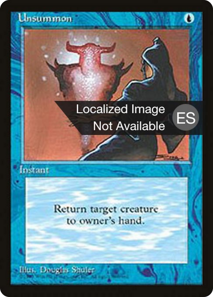 Unsummon [Fourth Edition Foreign Black Border] | Shuffle n Cut Hobbies & Games