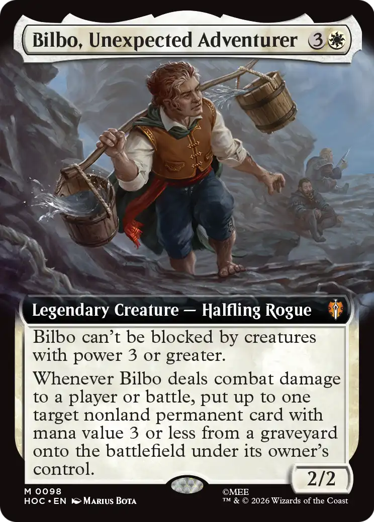 Bilbo, Unexpected Adventurer (Extended Art) [The Hobbit: Eternal-Legal] | Shuffle n Cut Hobbies & Games