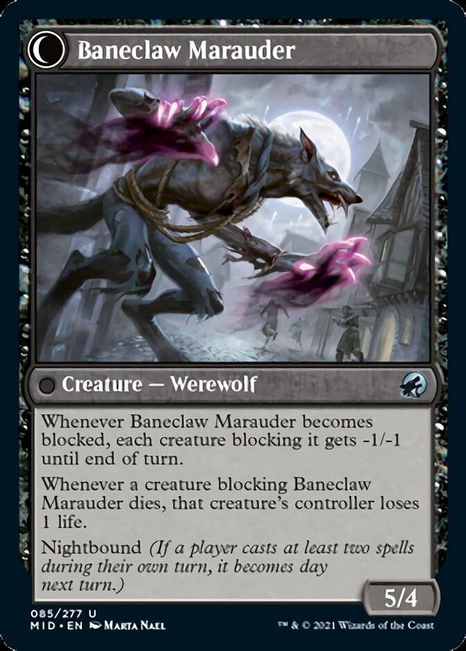 Baneblade Scoundrel // Baneclaw Marauder [Innistrad: Midnight Hunt] | Shuffle n Cut Hobbies & Games