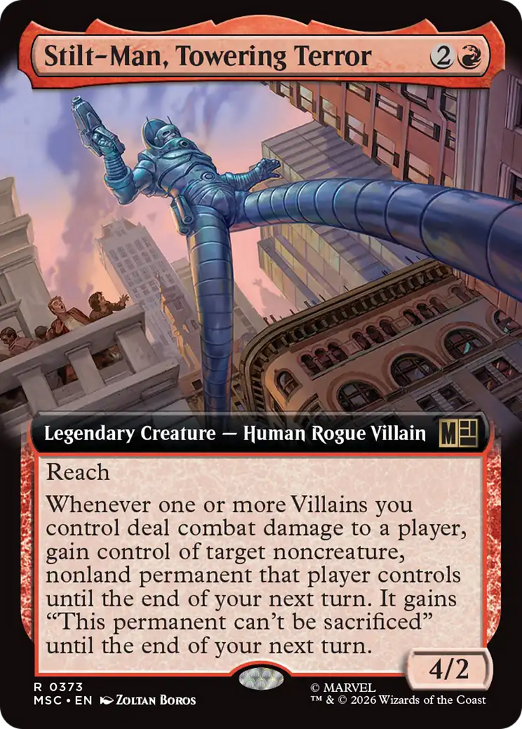 Stilt-Man, Towering Terror (Extended Art) [Marvel Super Heroes Commander] | Shuffle n Cut Hobbies & Games