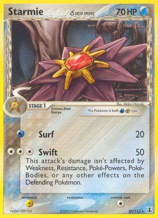 Starmie (30/113) (Delta Species) [EX: Delta Species] | Shuffle n Cut Hobbies & Games