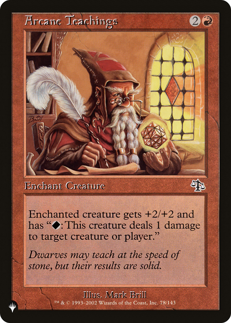 Arcane Teachings (Misprint) [The List] | Shuffle n Cut Hobbies & Games