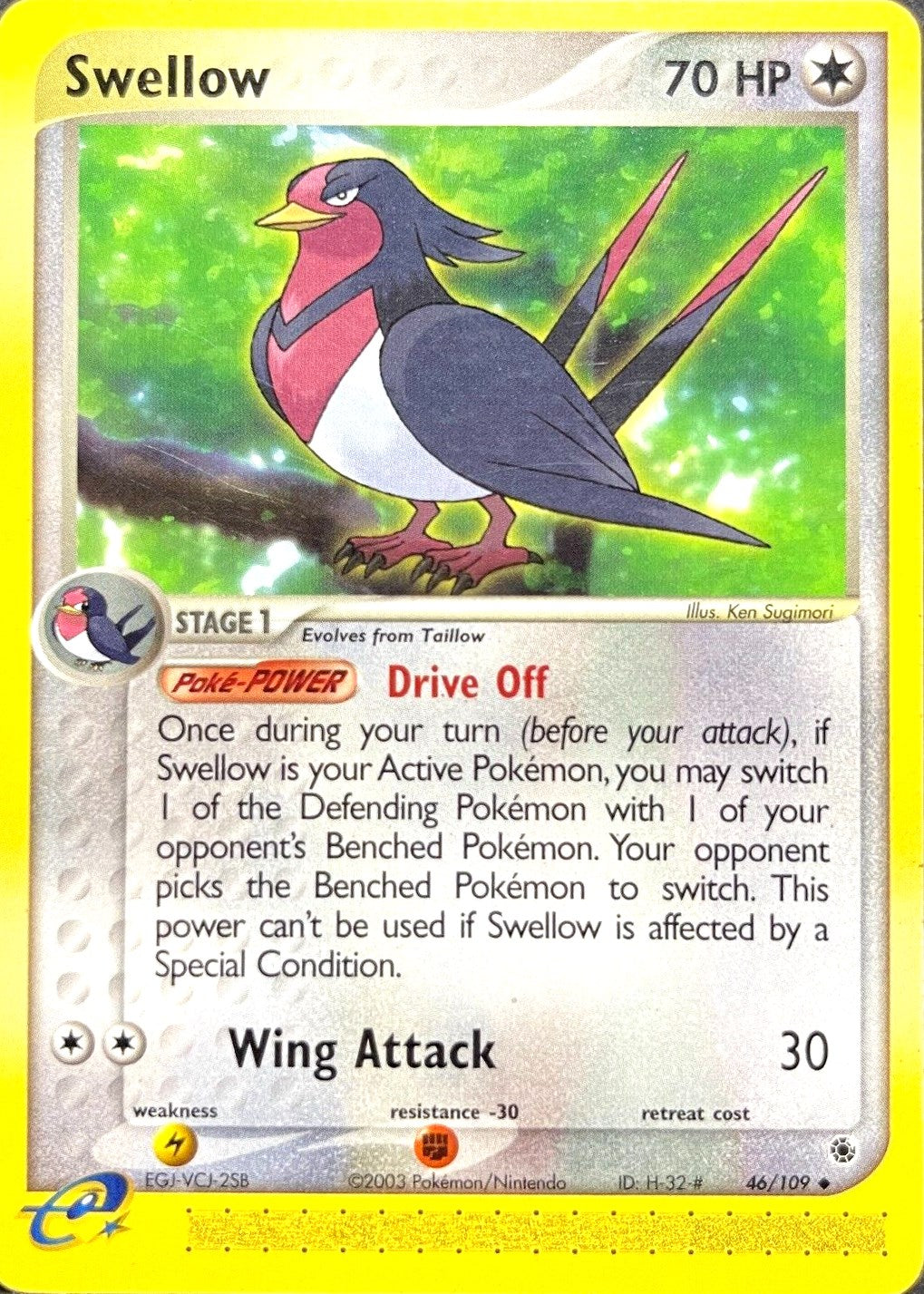 Swellow (46/109) [EX: Ruby & Sapphire] | Shuffle n Cut Hobbies & Games