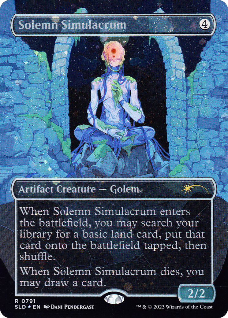 Solemn Simulacrum (1725) (Rainbow Foil) [Secret Lair Drop Series] | Shuffle n Cut Hobbies & Games