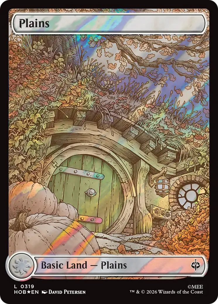 Plains (0319) (Surge Foil) [The Hobbit] | Shuffle n Cut Hobbies & Games