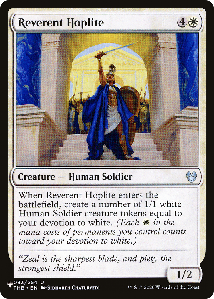 Reverent Hoplite [The List] | Shuffle n Cut Hobbies & Games