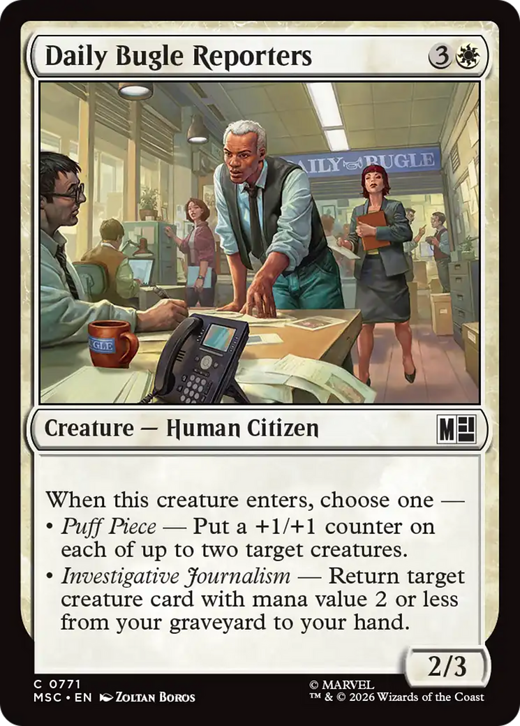 Daily Bugle Reporters [Marvel Super Heroes Commander] | Shuffle n Cut Hobbies & Games