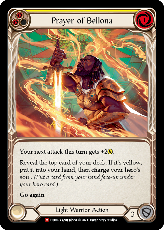 Prayer of Bellona [DTD053] (Dusk Till Dawn)  Rainbow Foil | Shuffle n Cut Hobbies & Games