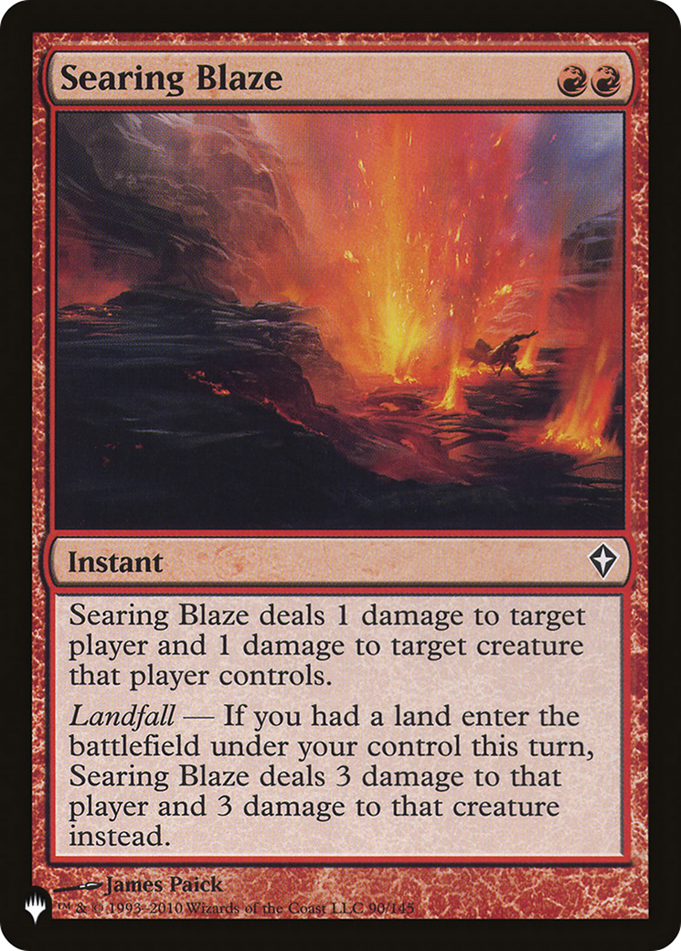 Searing Blaze [The List] | Shuffle n Cut Hobbies & Games