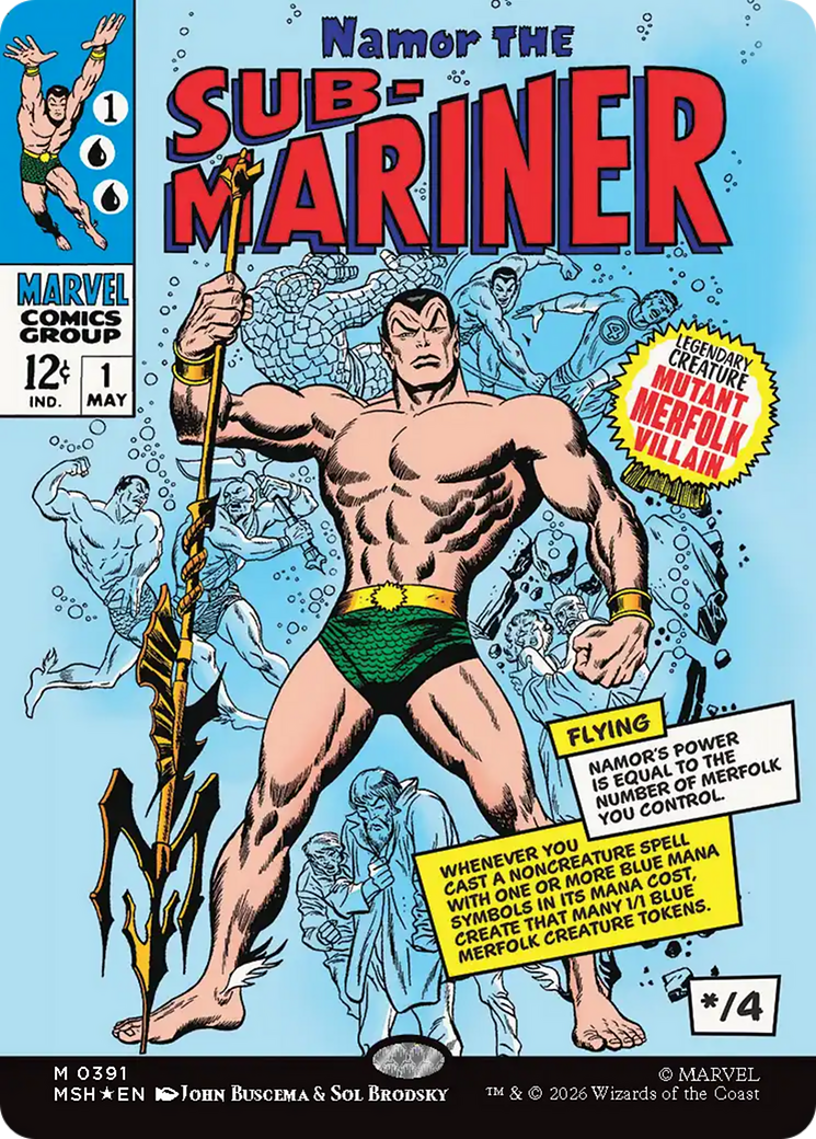 Namor The Sub-Mariner (Borderless) [Marvel Super Heroes] | Shuffle n Cut Hobbies & Games