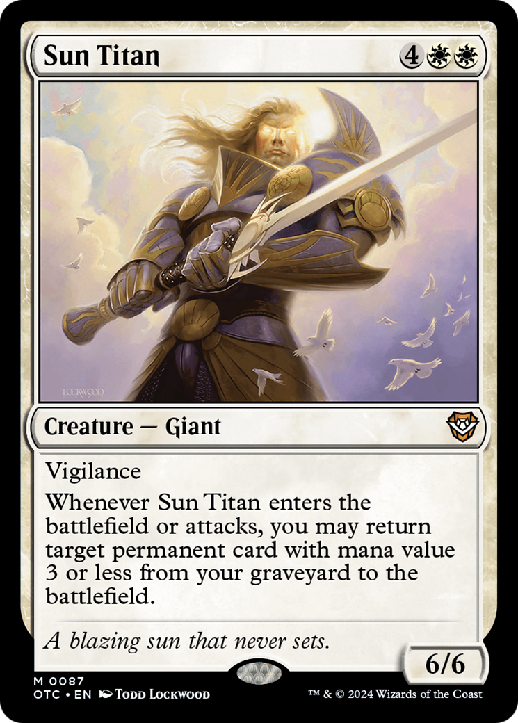 Sun Titan [Outlaws of Thunder Junction Commander] | Shuffle n Cut Hobbies & Games