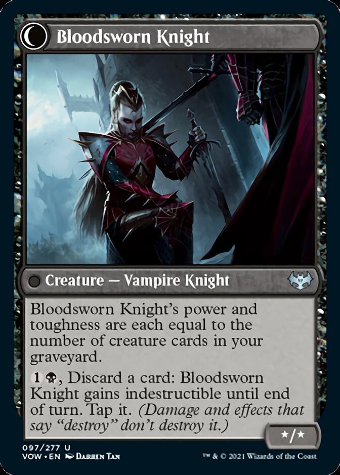 Bloodsworn Squire // Bloodsworn Knight [Innistrad: Crimson Vow] | Shuffle n Cut Hobbies & Games