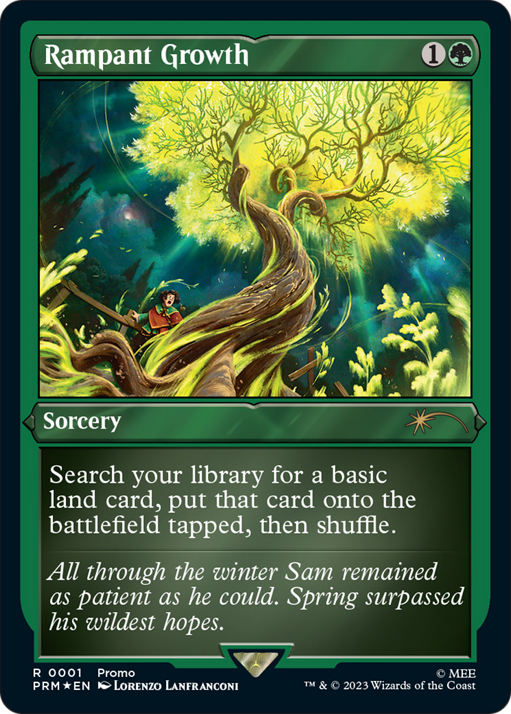 Rampant Growth (Foil Etched) [Wizards Play Network 2023] | Shuffle n Cut Hobbies & Games