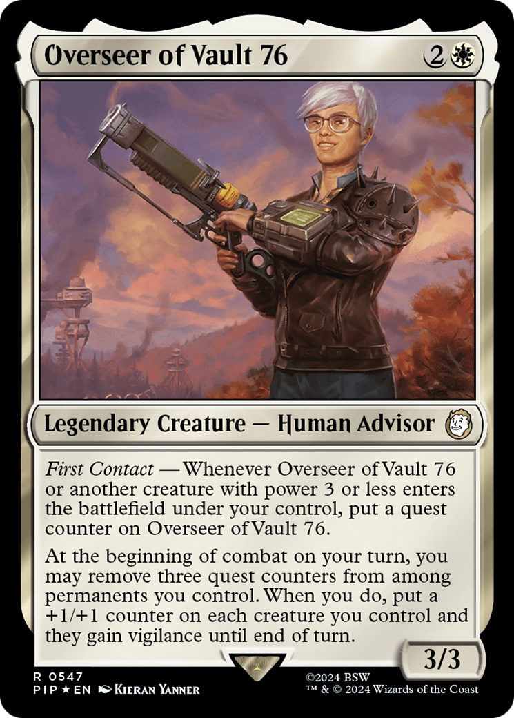 Overseer of Vault 76 (Surge Foil) [Fallout] | Shuffle n Cut Hobbies & Games