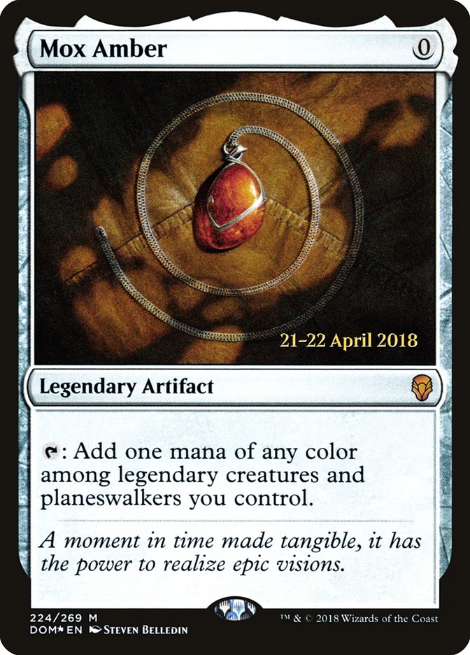 Mox Amber [Dominaria Prerelease Promos] | Shuffle n Cut Hobbies & Games