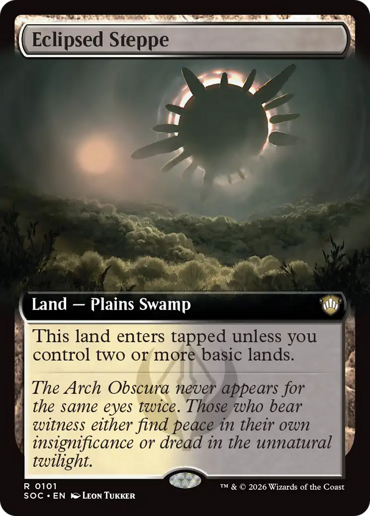 Eclipsed Steppe (Extended Art) [Secrets of Strixhaven Commander] | Shuffle n Cut Hobbies & Games