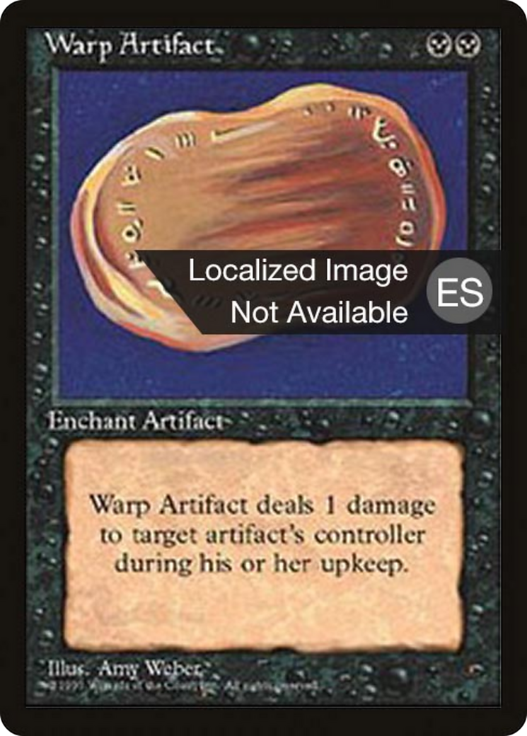 Warp Artifact [Fourth Edition Foreign Black Border] | Shuffle n Cut Hobbies & Games