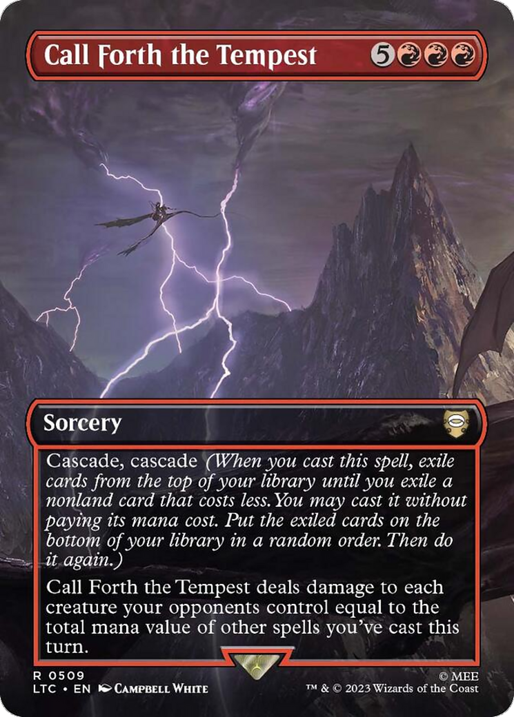 Call Forth the Tempest (Borderless) [The Lord of the Rings: Tales of Middle-Earth Commander] | Shuffle n Cut Hobbies & Games