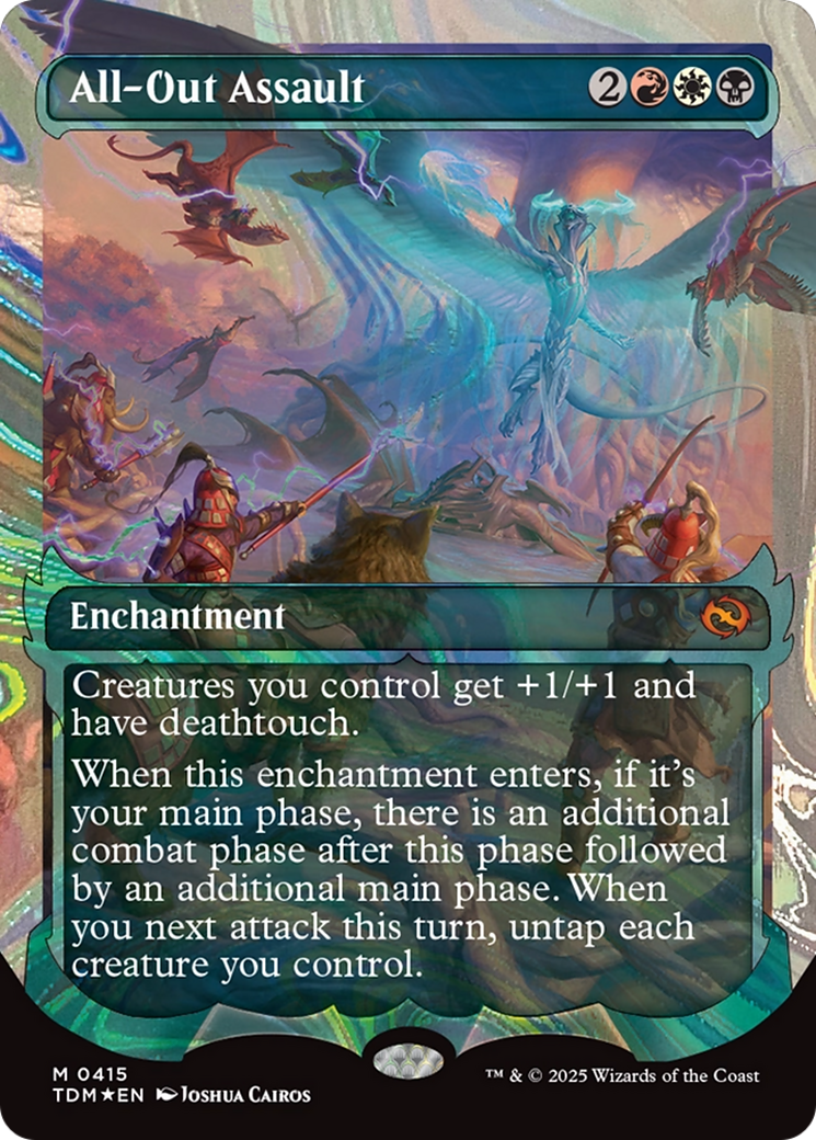All-Out Assault (Showcase) (Halo Foil) [Tarkir: Dragonstorm] | Shuffle n Cut Hobbies & Games