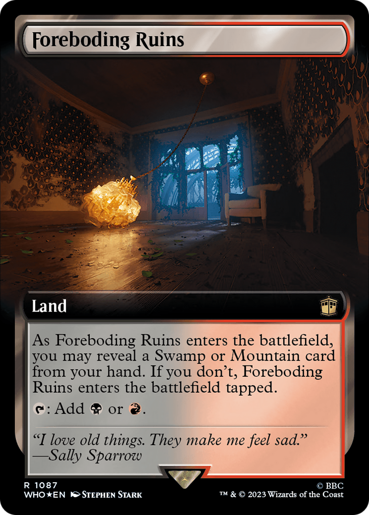 Foreboding Ruins (Extended Art) (Surge Foil) [Doctor Who] | Shuffle n Cut Hobbies & Games