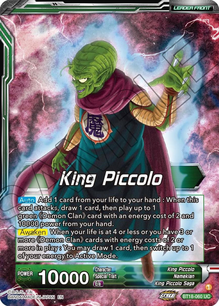 King Piccolo // King Piccolo, World Conquest Awaits (BT18-060) [Dawn of the Z-Legends] | Shuffle n Cut Hobbies & Games