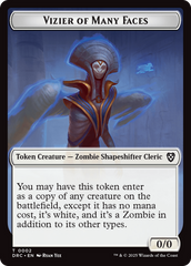 Angel of Sanctions // Vizier of Many Faces Double-Sided Token [Aetherdrift Commander] | Shuffle n Cut Hobbies & Games
