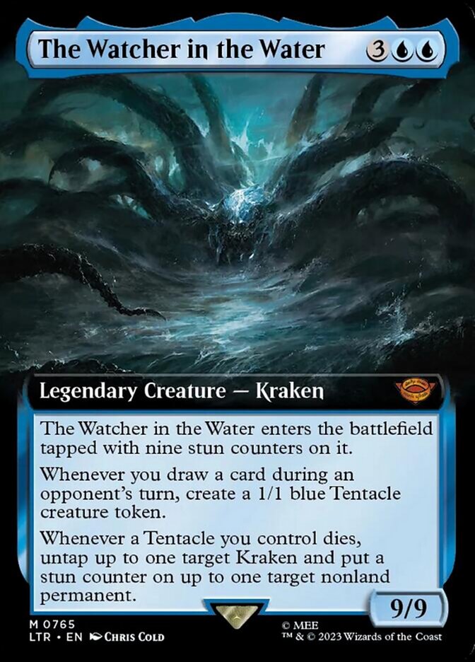 The Watcher in the Water (Extended Art) (Surge Foil) [The Lord of the Rings: Tales of Middle-Earth] | Shuffle n Cut Hobbies & Games