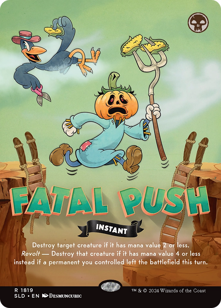 Fatal Push (1819) (Rainbow Foil) [Secret Lair Drop Series] | Shuffle n Cut Hobbies & Games