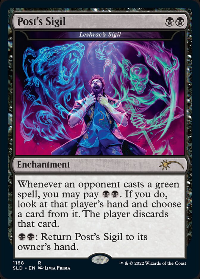 Post's Sigil - Leshrac's Sigil [Secret Lair Drop Series] | Shuffle n Cut Hobbies & Games