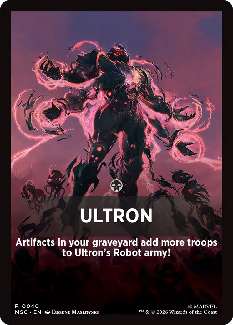 Ultron Theme Card [Marvel Super Heroes Commander] | Shuffle n Cut Hobbies & Games