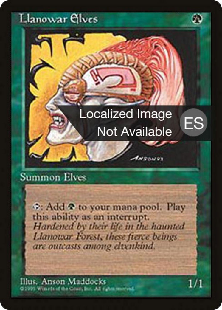 Llanowar Elves [Fourth Edition Foreign Black Border] | Shuffle n Cut Hobbies & Games