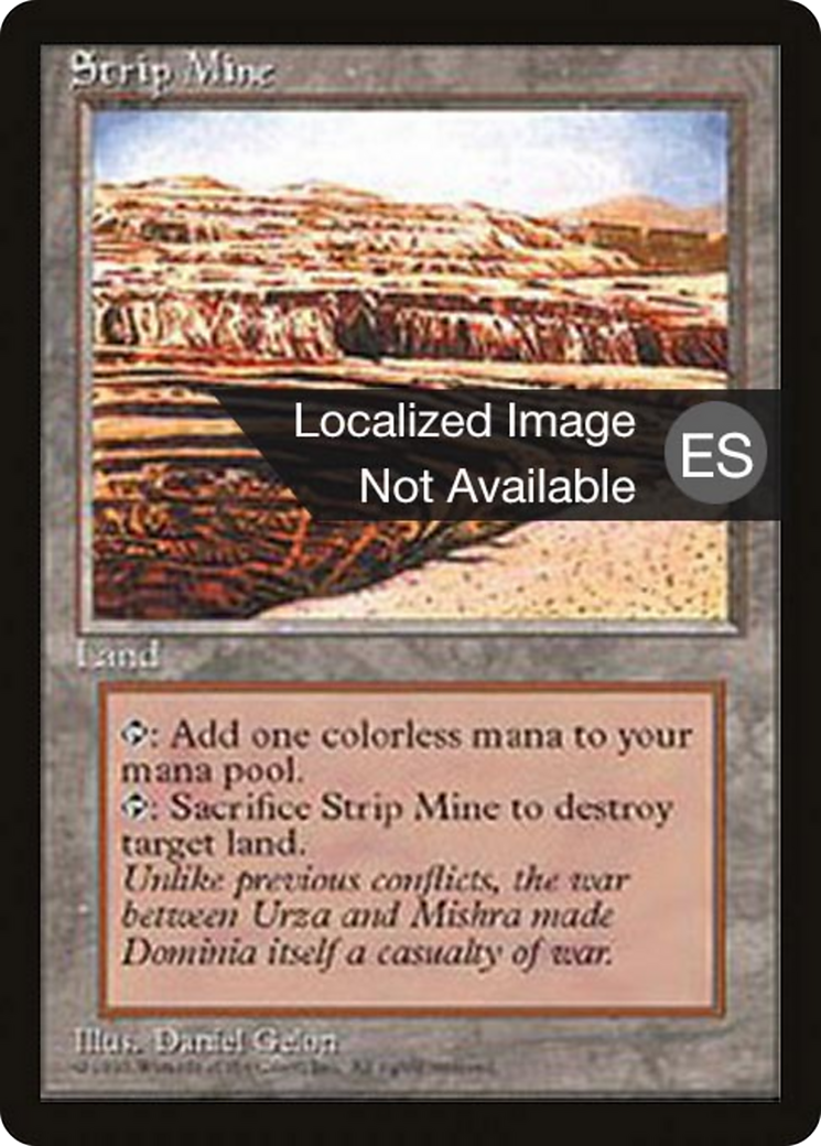 Strip Mine [Fourth Edition Foreign Black Border] | Shuffle n Cut Hobbies & Games